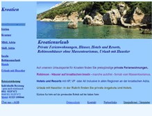 Tablet Screenshot of kroatienmeer.com